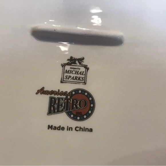 Michal Sparks American Retro Meadow Crossing Platter - Bears, Fish, Moose, Deer - Picture 3 of 4